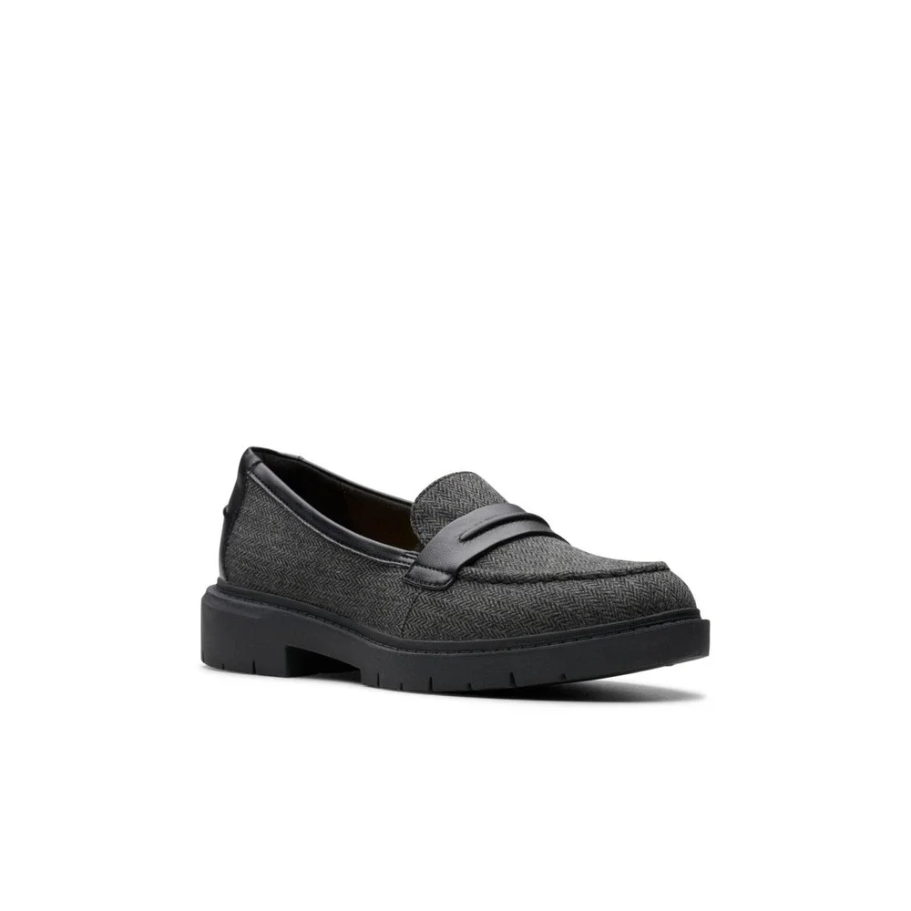 Clarks‎ Womens Shoes Size 10W Black Tweed Combi Textile Collection Westlynn Bay - Picture 8 of 8